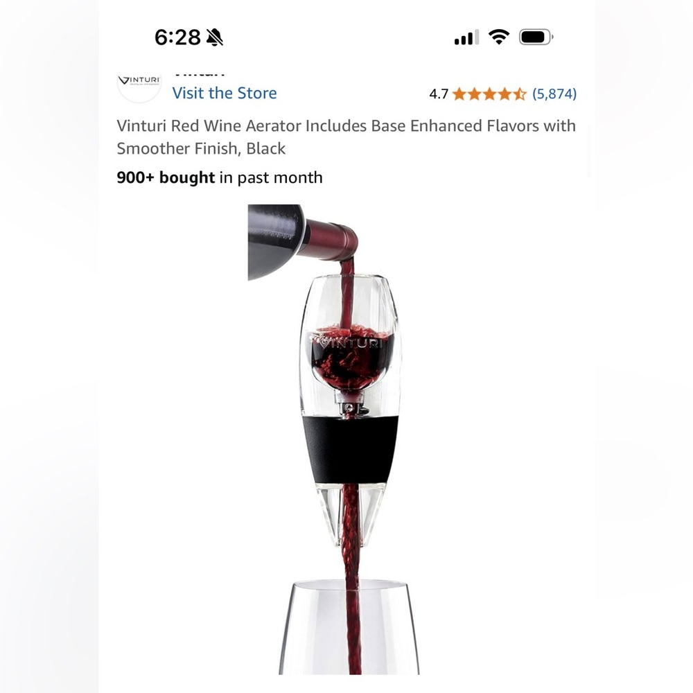 New! Vinturi Essential RedWine Aerator